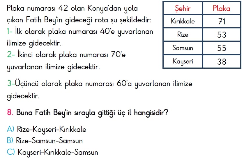 2. Sınıf Türkiye Geneli Ölçme ve Değerlendirme Sınavı 2