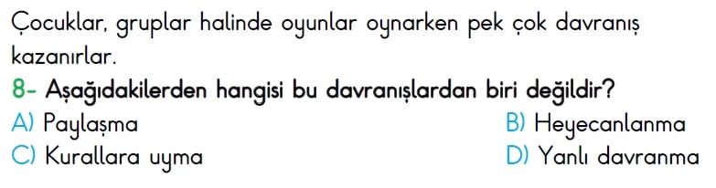 4. Sınıf Türkiye Geneli Ölçme ve Değerlendirme Sınavı 2