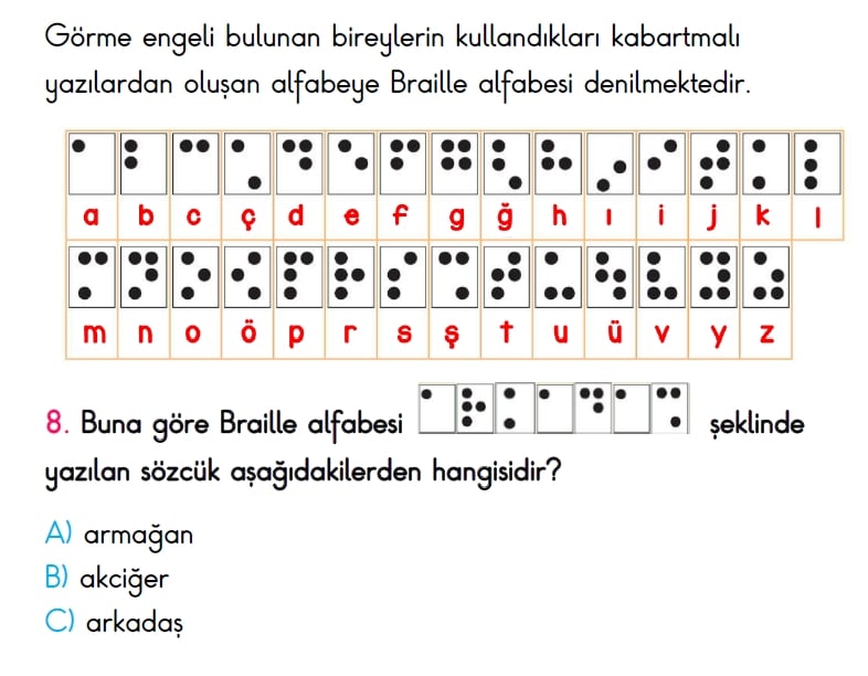 3. Sınıf Türkiye Geneli Ölçme ve Değerlendirme Sınavı 2