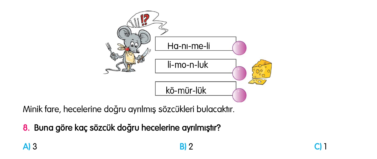 2. Sınıf 1-2-3-4. Hafta Tarama Sınavı