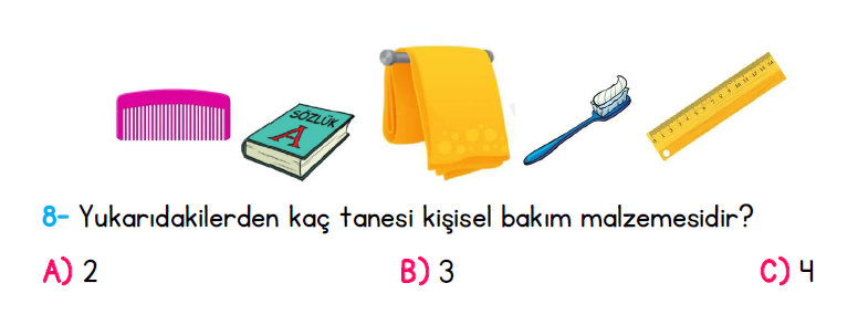 1. Sınıf Türkiye Geneli Kazanım Değerlendirme Sınavı 1