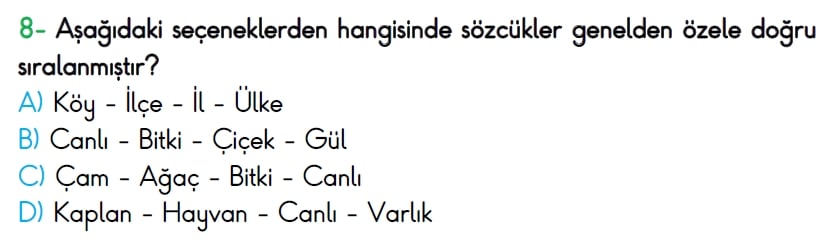 4. Sınıf Türkiye Geneli Ölçme ve Değerlendirme Sınavı 2