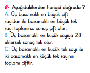 3. Sınıf İlkokul Evim Türkiye Geneli Süreç İzleme Sınavı 3