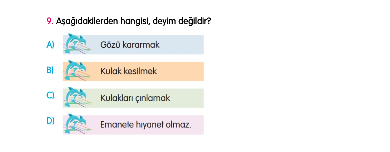 4.Sınıf 1-2-3-4. Hafta Tarama Sınavı