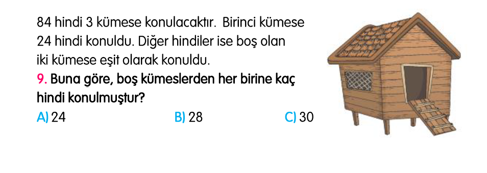 3. Sınıf Türkiye Geneli Kazanım Değerlendirme Sınavı 4