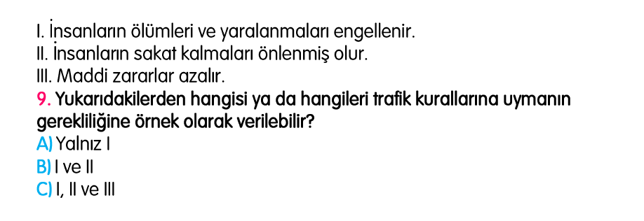 3. Sınıf Türkiye Geneli Kazanım Değerlendirme Sınavı 4