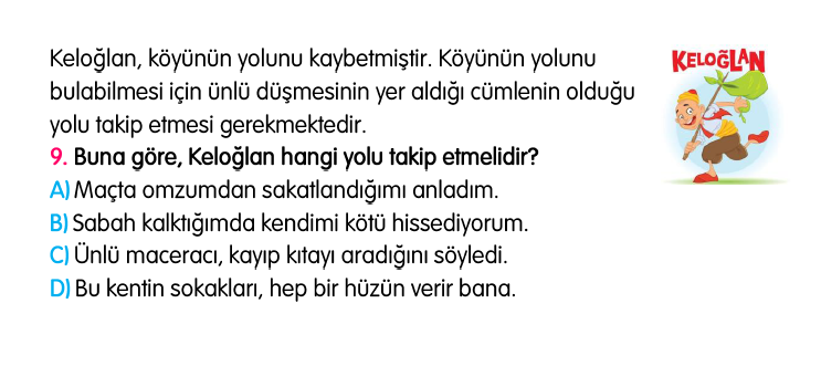 4. Sınıf Türkiye Geneli Kazanım Değerlendirme Sınavı 4