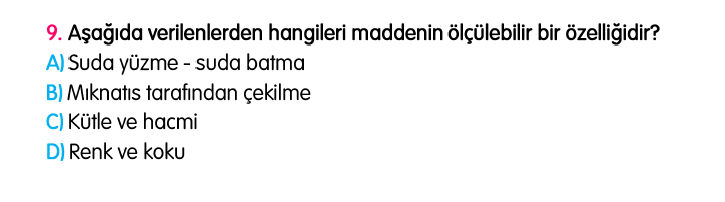 4. Sınıf Türkiye Geneli Kazanım Değerlendirme Sınavı 4