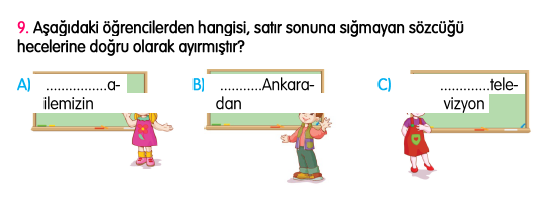 2.Sınıf Ekim Ayı Süreç İzleme Sınavı-2