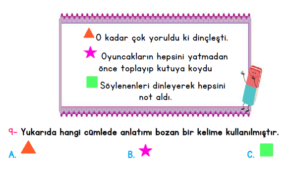 3. Sınıf İlkokul Evim Türkiye Geneli Süreç İzleme Sınavı 1