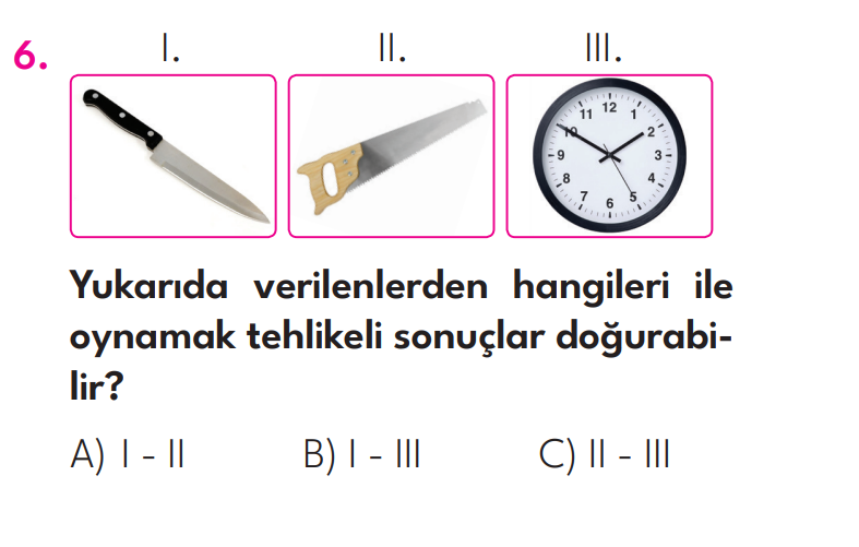 3. Sınıf 16. Hafta Değerlendirme Sınavı