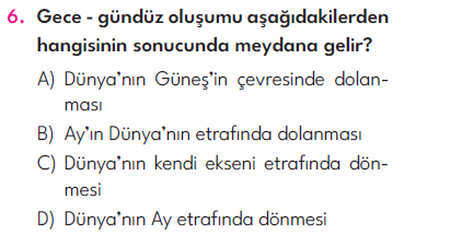 4.Sınıf 4. Hafta Değerlendirme Testi