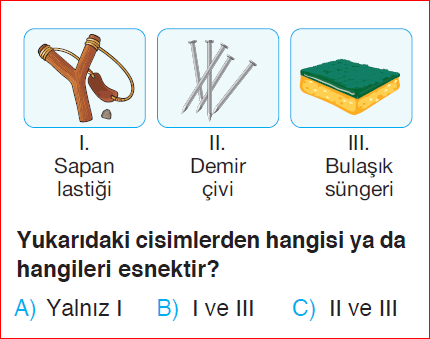 3. Sınıf 15. Hafta Değerlendirme Sınavı