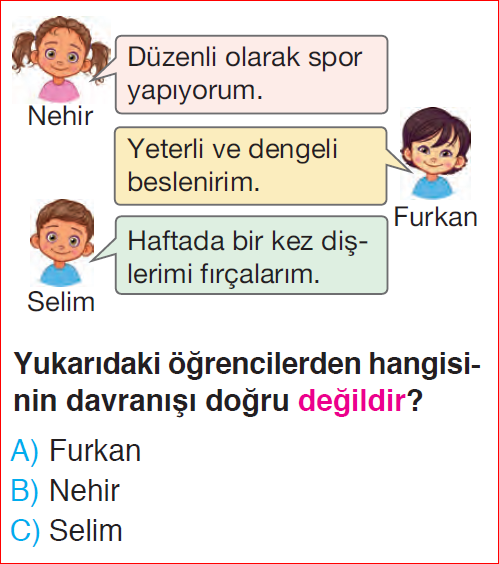 2. Sınıf 15. Hafta Değerlendirme Sınavı