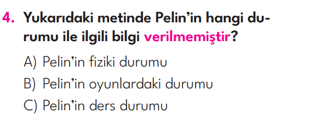 3.Sınıf 2. Hafta Değerlendirme Testi