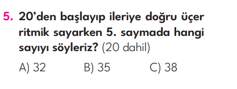 2.Sınıf 3. Hafta Değerlendirme Testi