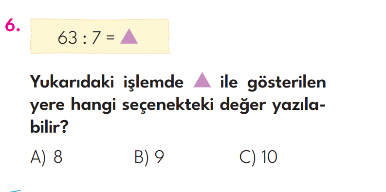 3. Sınıf 16. Hafta Değerlendirme Sınavı