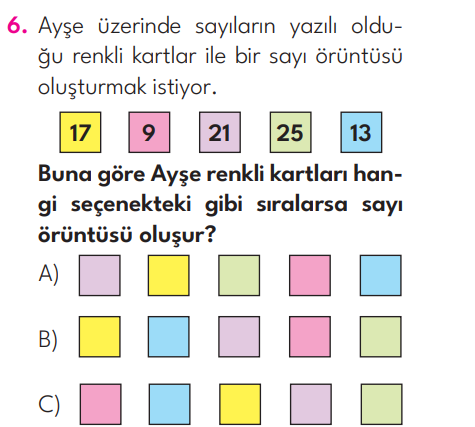 2.Sınıf 3. Hafta Değerlendirme Testi