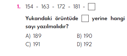 4.Sınıf 4. Hafta Değerlendirme Testi