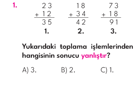 2.Sınıf 5. Hafta Değerlendirme Testi