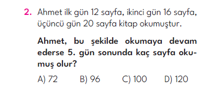 4.Sınıf 4. Hafta Değerlendirme Testi