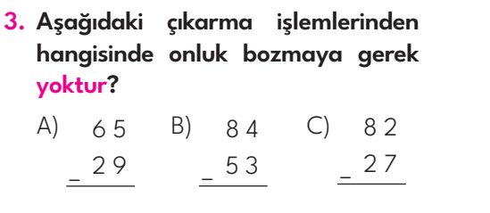 2.Sınıf 6. Hafta Değerlendirme Testi