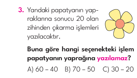 2.Sınıf 7. Hafta Değerlendirme Testi