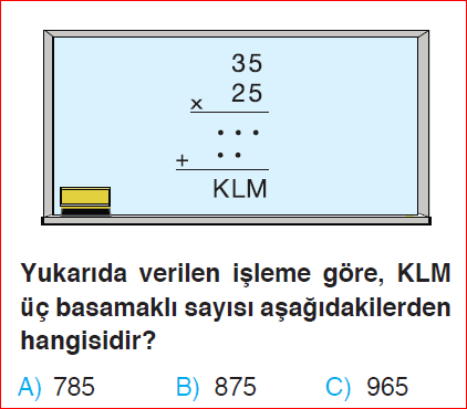 3. Sınıf 15. Hafta Değerlendirme Sınavı