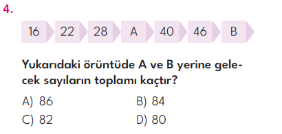 4.Sınıf 4. Hafta Değerlendirme Testi