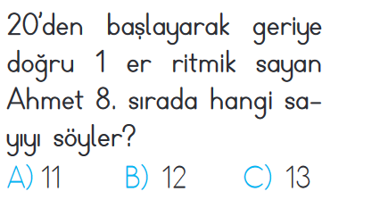 1. Sınıf 30 Soruluk Değerlendirme Sınavı 25.03.2023