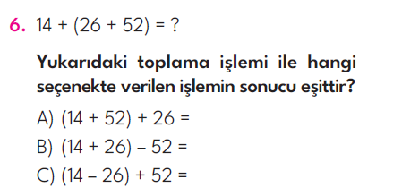 3.Sınıf 5. Hafta Değerlendirme Testi