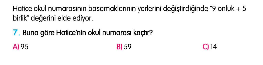 2. Sınıf Konu Tekrar Soruları Testi