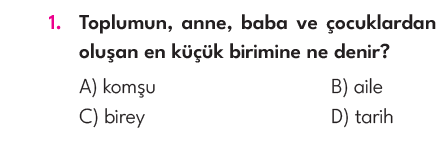 4.Sınıf 6. Hafta Değerlendirme Testi