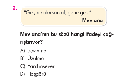 4.Sınıf 4. Hafta Değerlendirme Testi