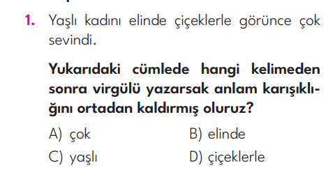 3.Sınıf 2. Hafta Değerlendirme Testi