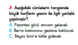 2. Sınıf Türkiye Geneli Kazanım Değerlendirme Sınavı 6