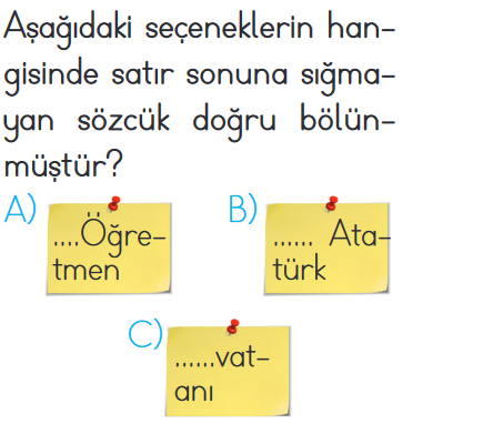 1. Sınıf 30 Soruluk Değerlendirme Sınavı 25.03.2023