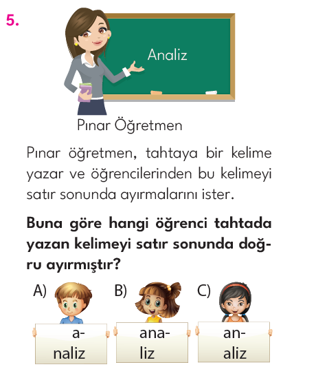 2.Sınıf 7. Hafta Değerlendirme Testi