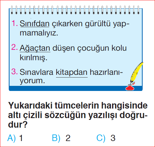 2. Sınıf 15. Hafta Değerlendirme Sınavı