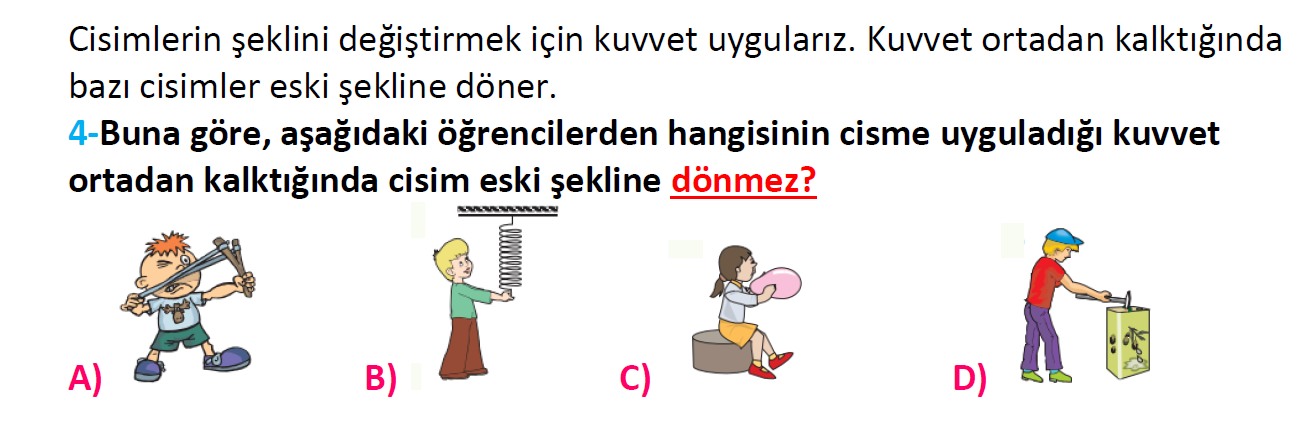 4. Sınıf Türkiye Geneli Kazanım Değerlendirme Sınavı-3