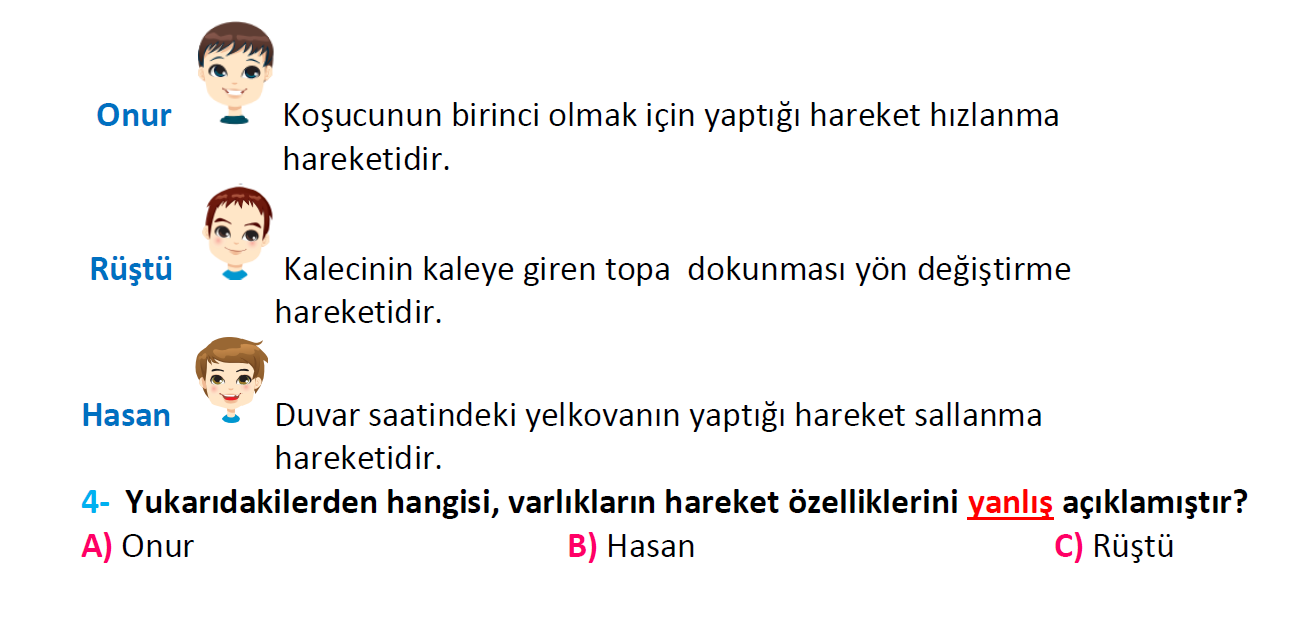 3. Sınıf Türkiye Geneli Kazanım Değerlendirme Sınavı-3