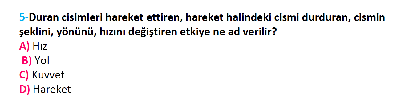 4. Sınıf Türkiye Geneli Kazanım Değerlendirme Sınavı-3