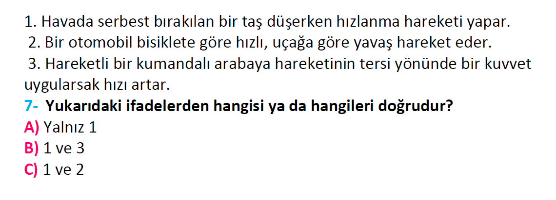 3. Sınıf Türkiye Geneli Kazanım Değerlendirme Sınavı-3