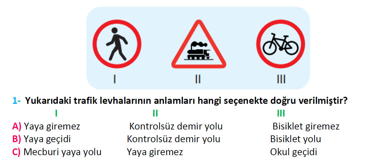 3. Sınıf Türkiye Geneli Kazanım Değerlendirme Sınavı-3