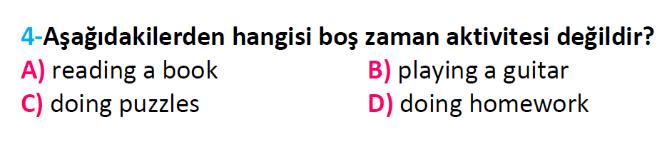 4. Sınıf Türkiye Geneli Kazanım Değerlendirme Sınavı-3