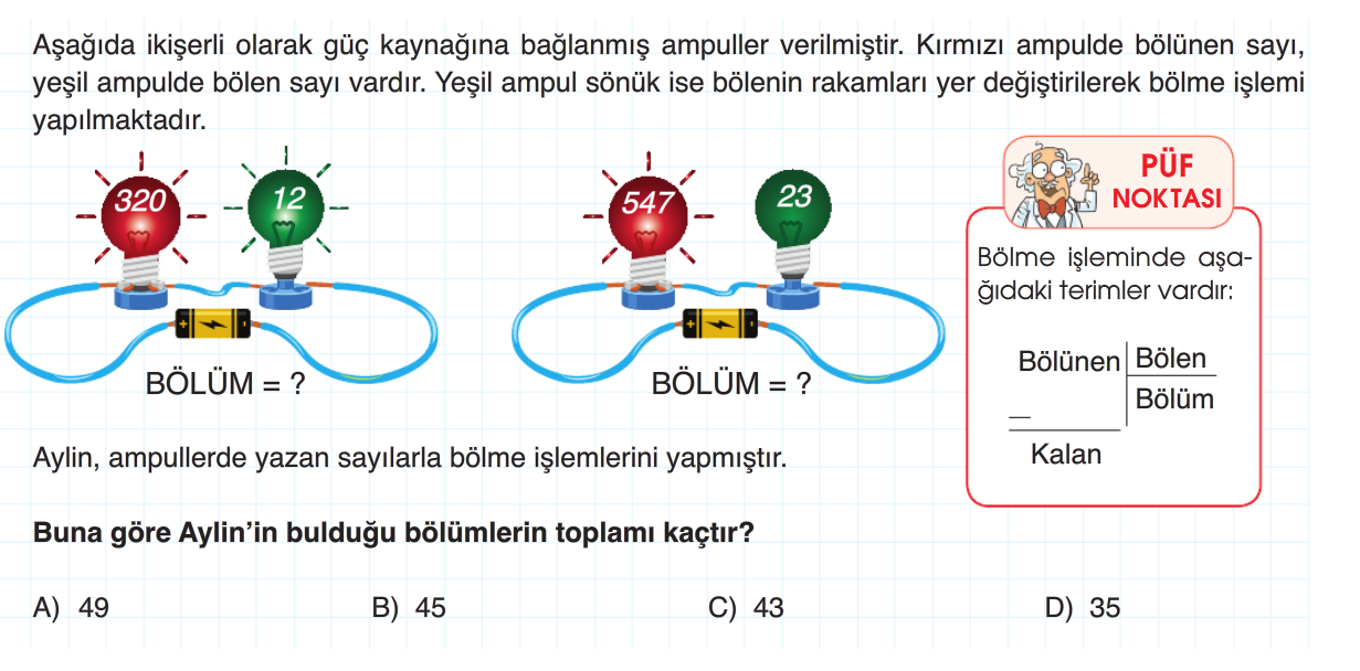 4. Sınıf Ultra Serisi Yeni Nesil Sorular