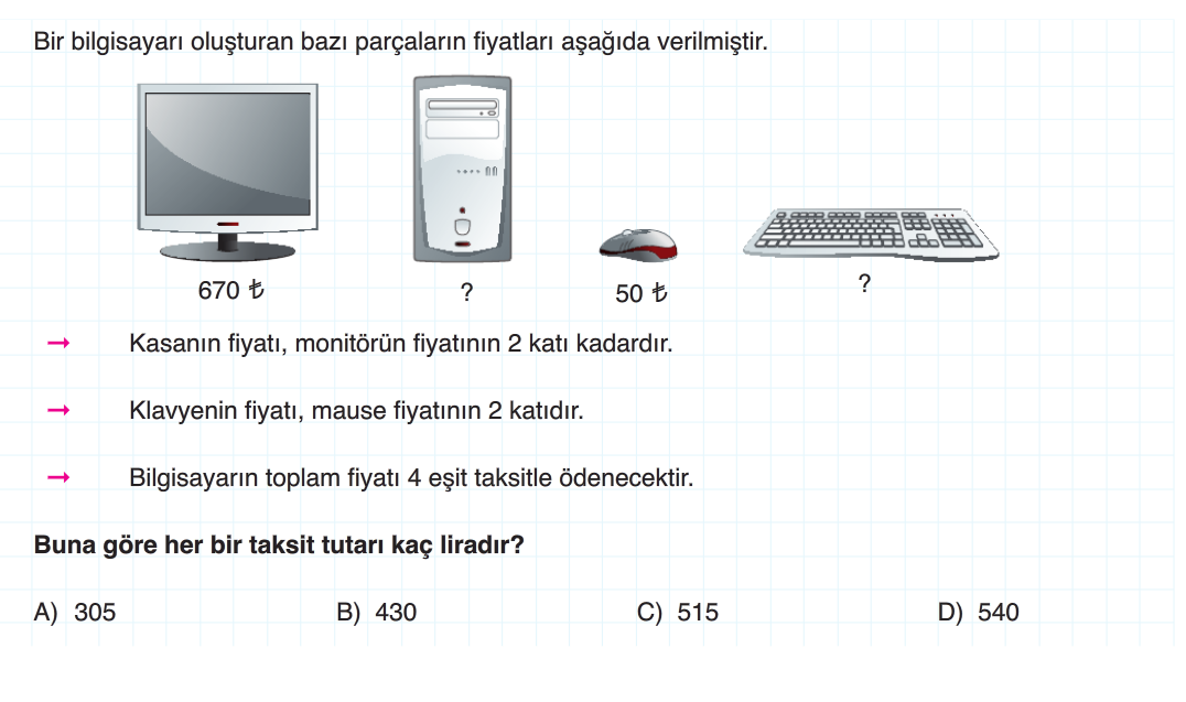 4. Sınıf Ultra Serisi Yeni Nesil Sorular