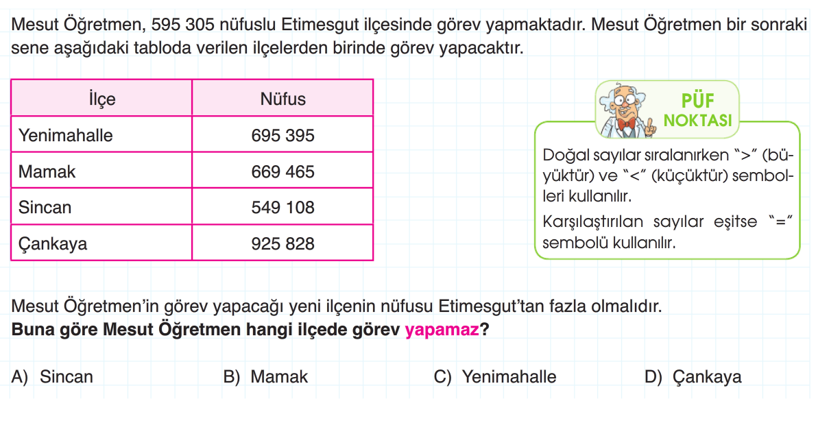 4. Sınıf Ultra Serisi Yeni Nesil Sorular