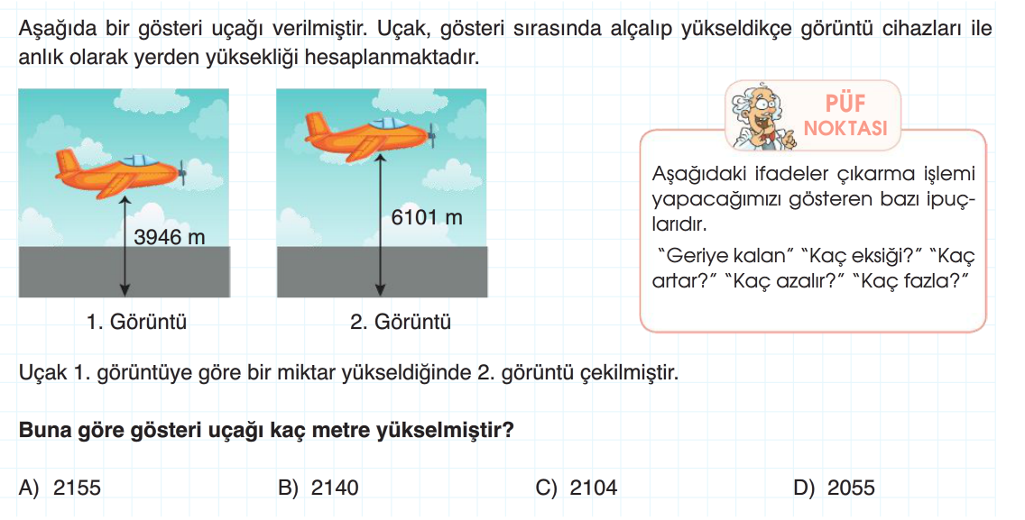 4. Sınıf Ultra Serisi Yeni Nesil Sorular