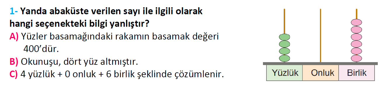 3. Sınıf Türkiye Geneli Kazanım Değerlendirme Sınavı-3